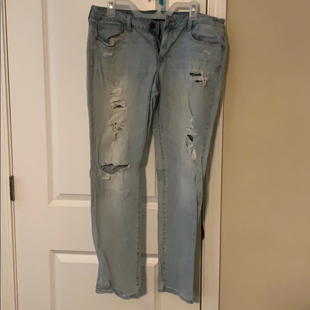 American Eagle Light Distressed Jeans